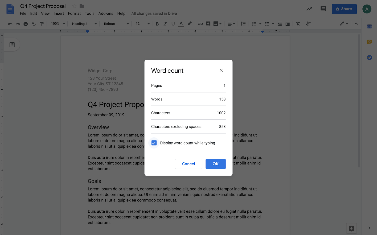highlight all text in google docs for mac
